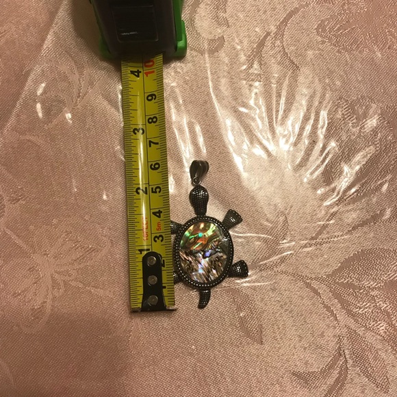 Abalone shell turtle pendant - Picture 3 of 4